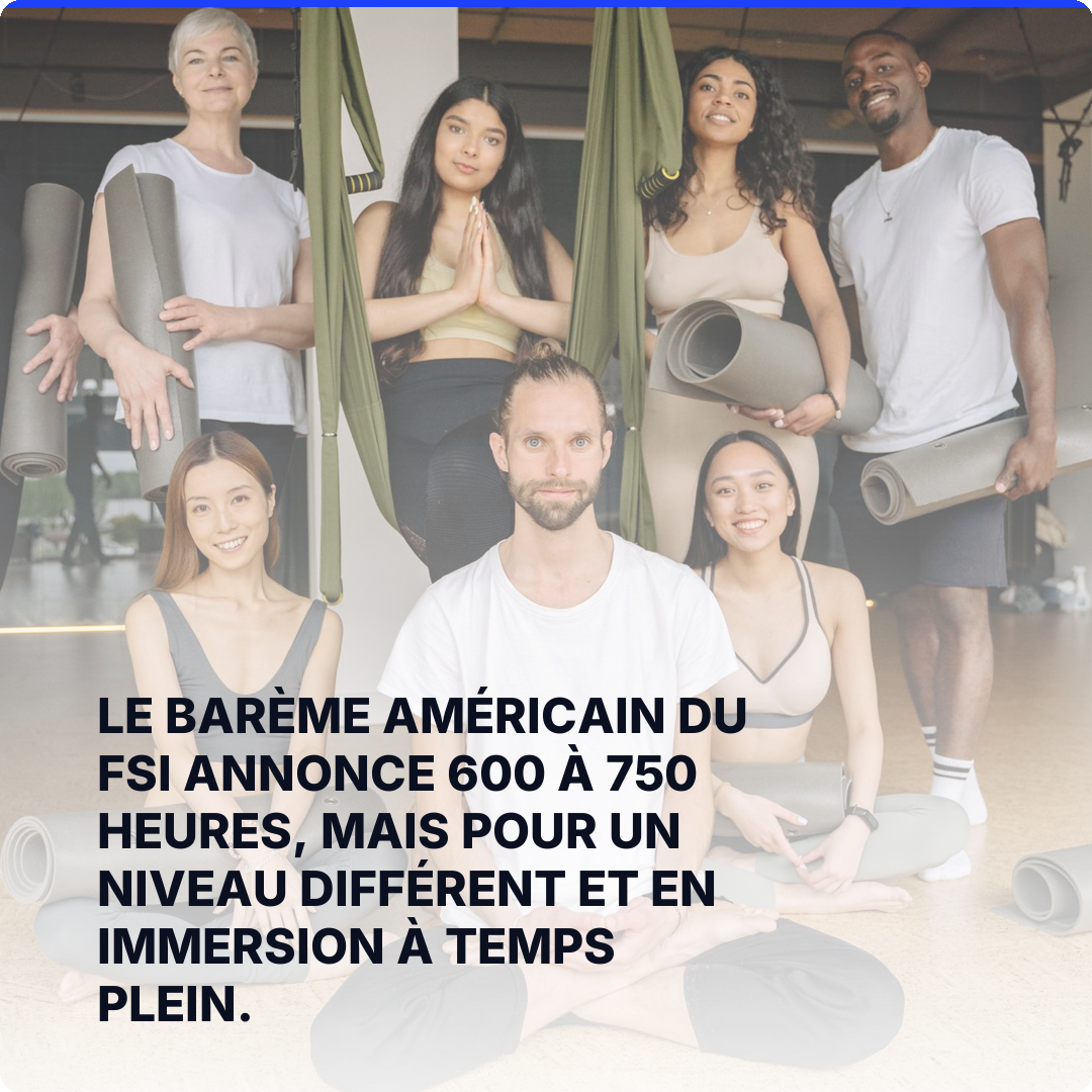 Le barème américain du FSI annonce 600 à 750 heures, mais pour un niveau différent et en immersion à temps plein.